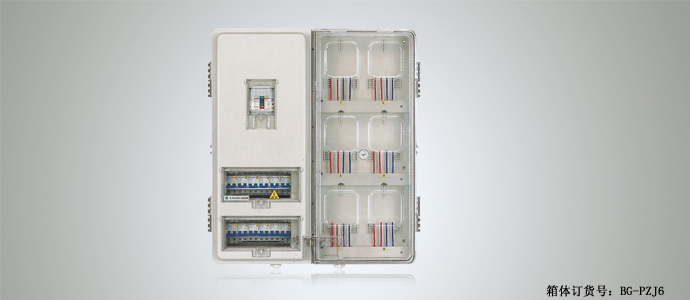 单相六位机械式电表箱(左右结构)